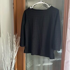 Boxy black sweater